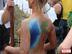 Bodypainting am Lifeball im Vorjahr